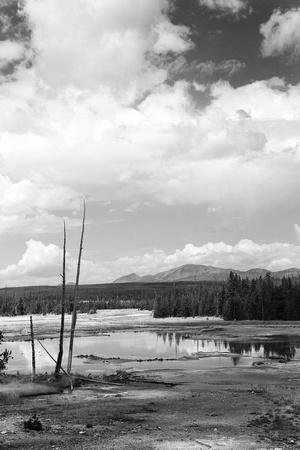 Reflections, Sky, Yellowstone, 2016- 4216